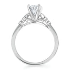 14k White Gold Bridal Set - Image 4