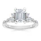 14k White Gold Bridal Set - Image 2