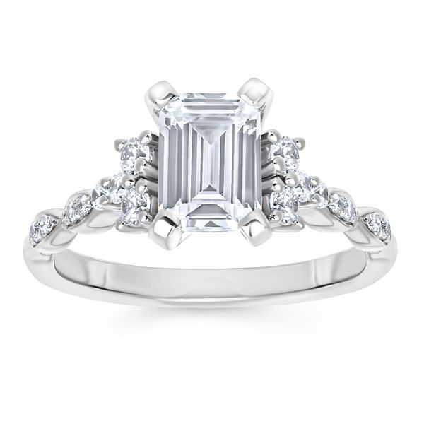 14k White Gold Bridal Set - Image 2