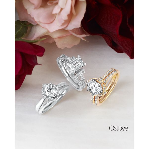 14k White Gold Bridal Set - Image 3