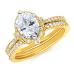 14k Yellow Gold Bridal Set