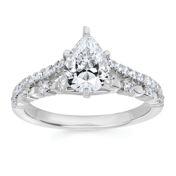 14k White Gold Bridal Set - Image 2