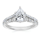 14k White Gold Bridal Set - Image 2