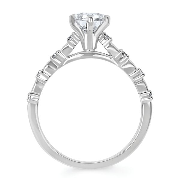 14k White Gold Bridal Set - Image 4