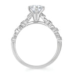 14k White Gold Bridal Set - Image 4
