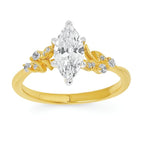 14k Yellow Gold Bridal Set - Image 2