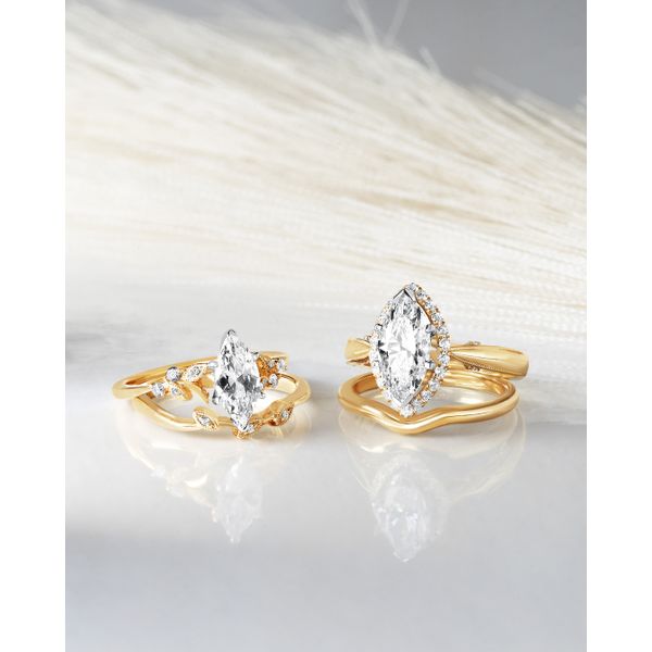 14k Yellow Gold Bridal Set - Image 5