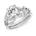 14k White Gold Bridal Set