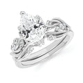 14k White Gold Bridal Set