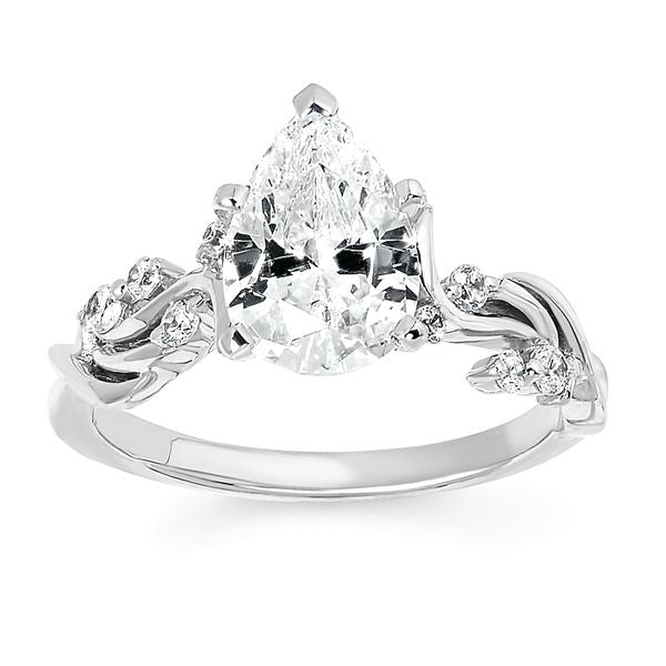 14k White Gold Bridal Set - Image 2