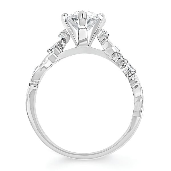 14k White Gold Bridal Set - Image 4