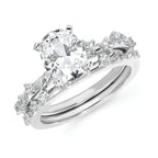 14k White Gold Bridal Set