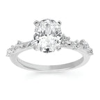 14k White Gold Bridal Set - Image 2