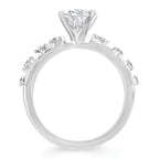 14k White Gold Bridal Set - Image 4