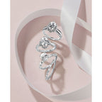 14k White Gold Bridal Set - Image 5