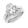 14k White Gold Bridal Set