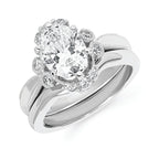 14k White Gold Bridal Set