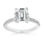 14k White Gold Bridal Set - Image 2