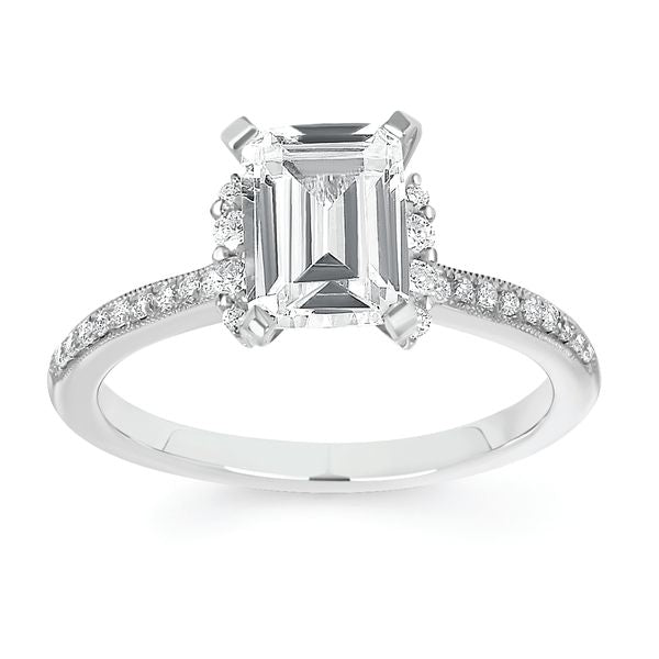 14k White Gold Bridal Set - Image 2