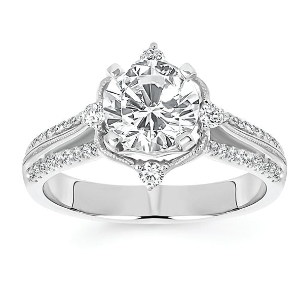 14k White Gold Bridal Set - Image 2