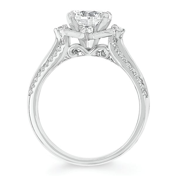 14k White Gold Bridal Set - Image 4