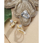 14k White Gold Bridal Set - Image 5