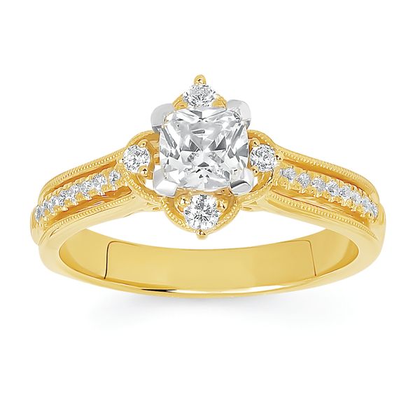 14k Yellow Gold Bridal Set - Image 2