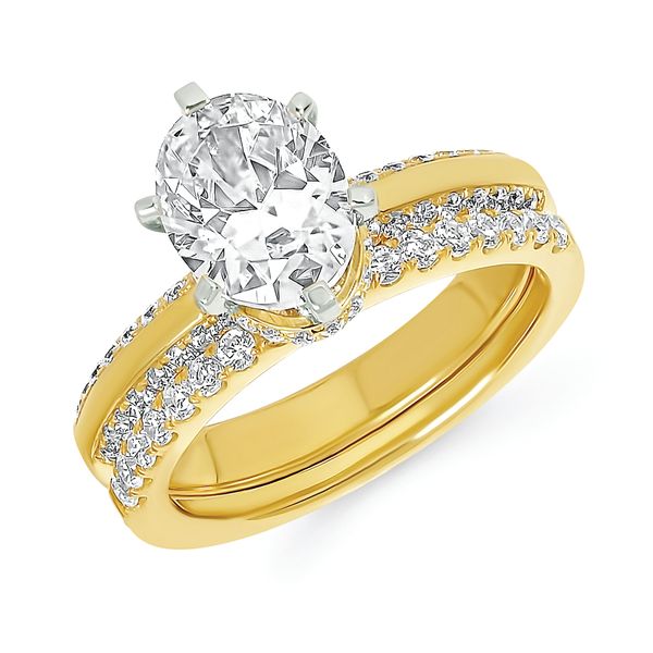 14k Yellow Gold Bridal Set