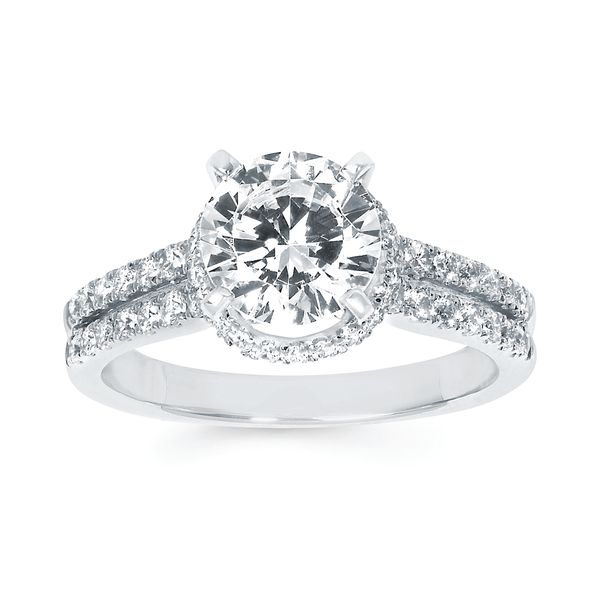 14k White Gold Bridal Set - Image 2