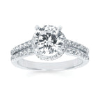 14k White Gold Bridal Set - Image 2
