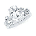 14k White Gold Bridal Set