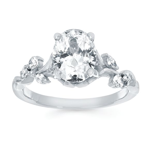 14k White Gold Bridal Set - Image 2