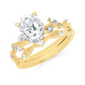 14k Yellow Gold Bridal Set