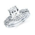 14k White Gold Bridal Set
