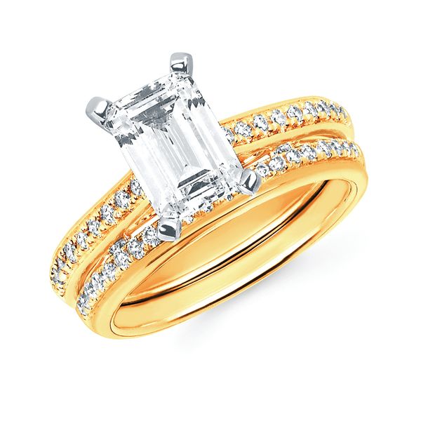 14k Yellow Gold Bridal Set