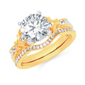 14k Yellow Gold Bridal Set