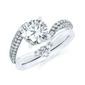 14k White Gold Bridal Set