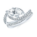 14k White Gold Bridal Set
