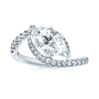 14k White Gold Bridal Set - Image 2