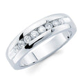 14k White Gold Men's Diamond Ring