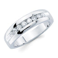 14k White Gold Men's Diamond Ring