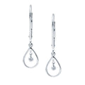 14k White Gold Diamond Earrings