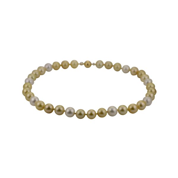 18KT Yellow Gold Golden South Sea Pearl Necklace