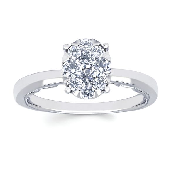 14k White Gold Bridal Set - Image 2