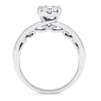 14k White Gold Bridal Set - Image 4
