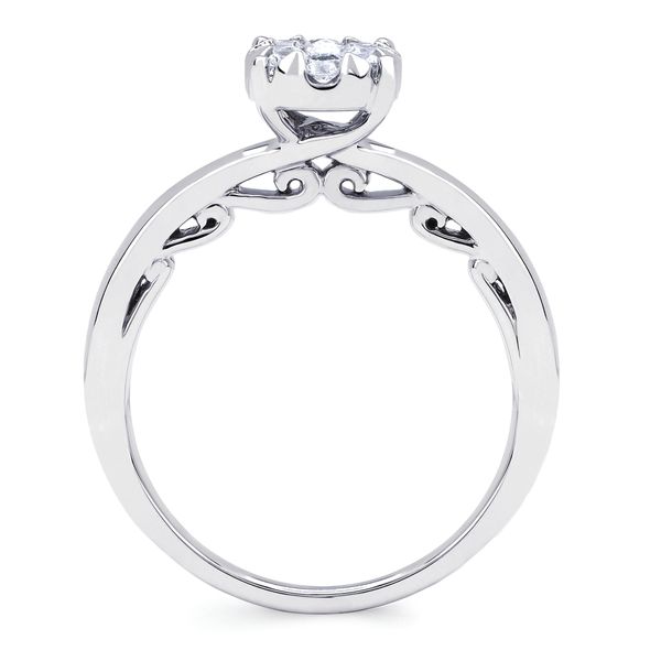 14k White Gold Bridal Set - Image 4
