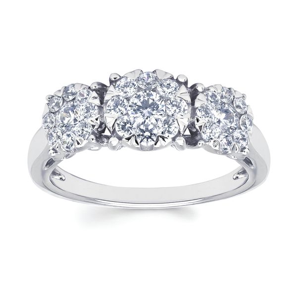 14k White Gold Bridal Set - Image 2