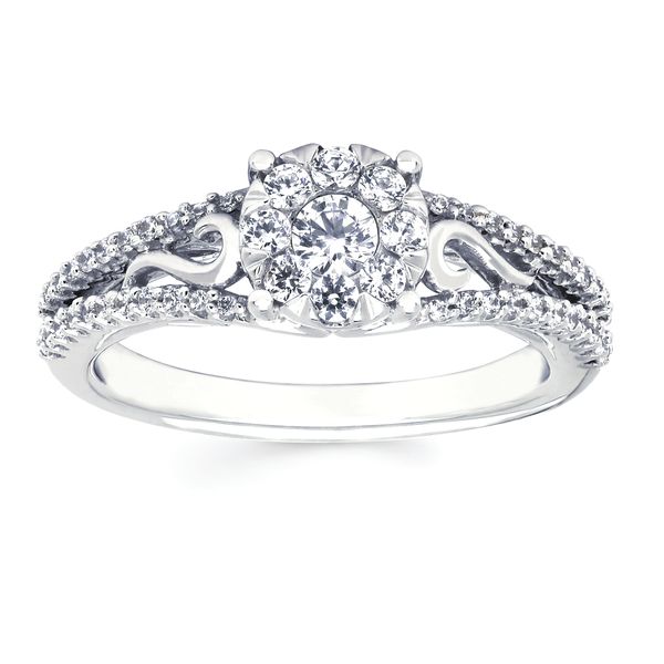 14k White Gold Bridal Set - Image 2