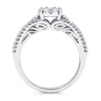 14k White Gold Bridal Set - Image 4