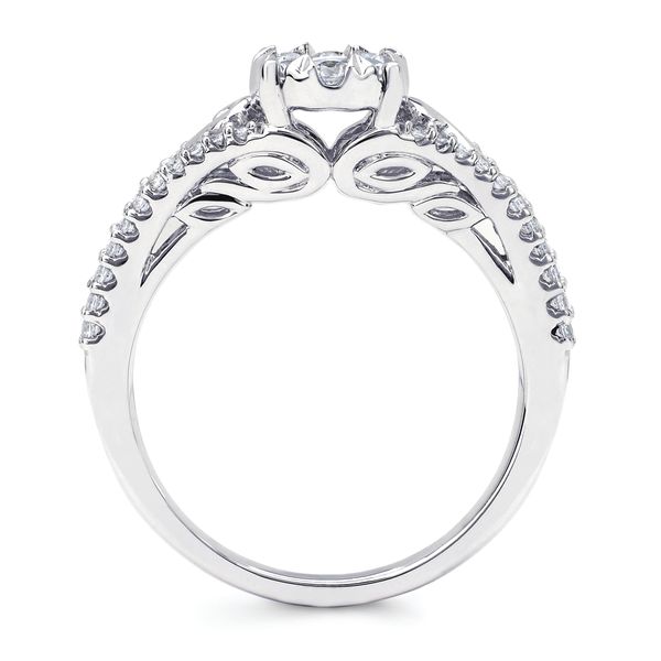 14k White Gold Bridal Set - Image 4